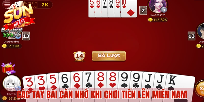 Các tay bài cần nhớ khi chơi Tiến Lên Miền Nam