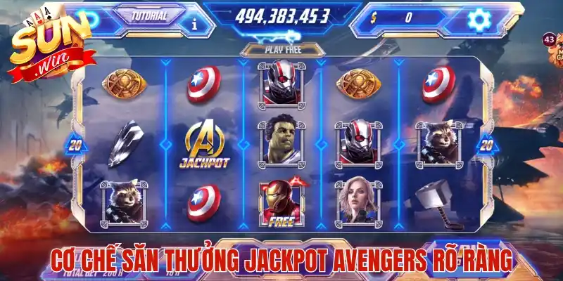 Cơ chế săn thưởng Jackpot Avengers rõ ràng