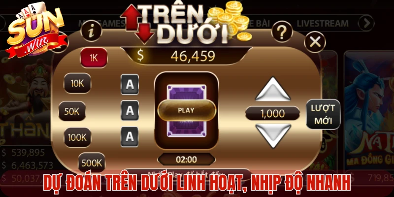 Dự đoán Trên Dưới linh hoạt, nhịp độ nhanh