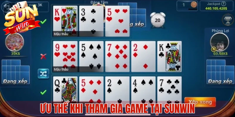 Ưu thế khi tham gia game tại Sunwin